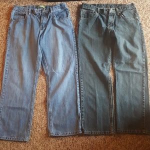 Boys 16 husky Lee jeans 2 pair